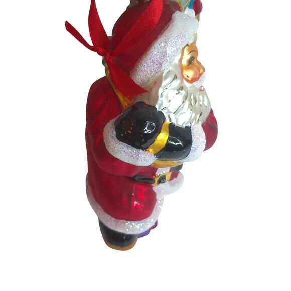 Vintage Christopher Radko Big Nick Santa 9" READ AS IS DEFECT - Picture 6 of 7